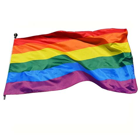 Totem Wholesale Flying 3x5ft Polyester Big Rainbow Lesbian Lgbt Gay Pride Flag Buy Pride Flag