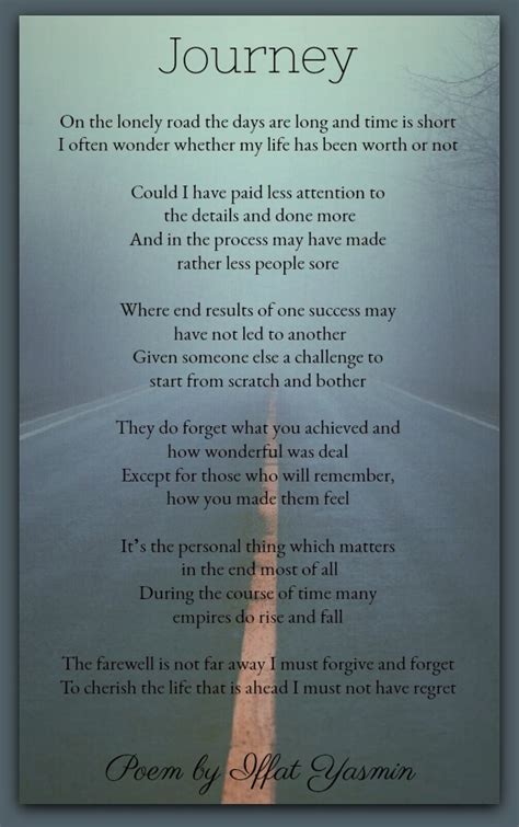 Poem On Life Journey