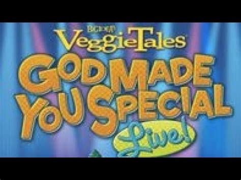 Big Idea S Veggietales God Made You Special Live Fanmade Production