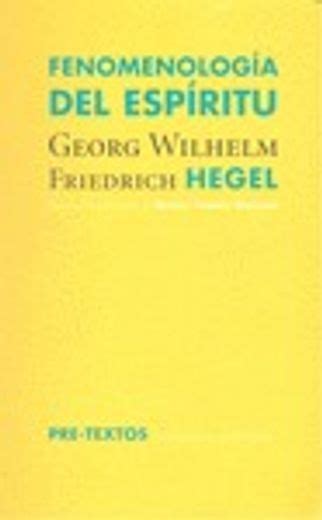 Libro Fenomenología Del Espíritu Georg Wilhelm Friedrich Hegel Manuel Trad Jiménez Redondo