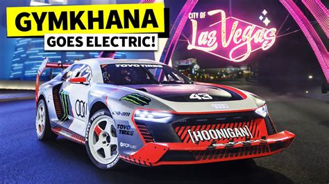 Electrickhana Ken Block Turns Las Vegas Into Audi S1 Hoonitron Playground