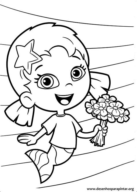 Desenhos Para Pintar E Colorir Bubble Guppies Imprimir Desenho 005