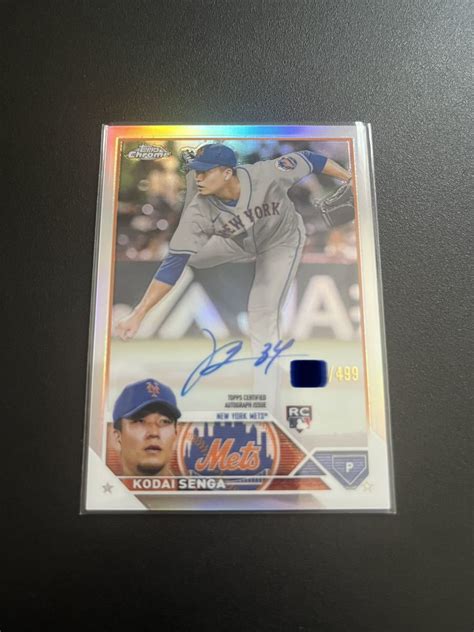 Yahoo オークション 千賀滉大 2023 topps chrome refractor auto kod