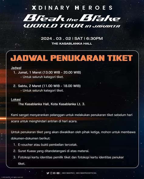 Siap Guncang Jakarta Sabtu Besok Begini Cara Penukaran Tiket Konser