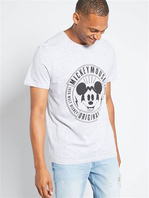 Camiseta Mickey Gris Claro Kiabi