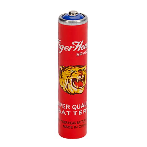 Tiger Head R Aaa Size Carbon Zinc Paper Jacket Dry Battery Tiger