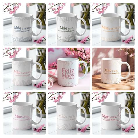 Caneca Dia Das Maes - Caneca Dia das Maes 20 Artes Editaveis Kit Digital