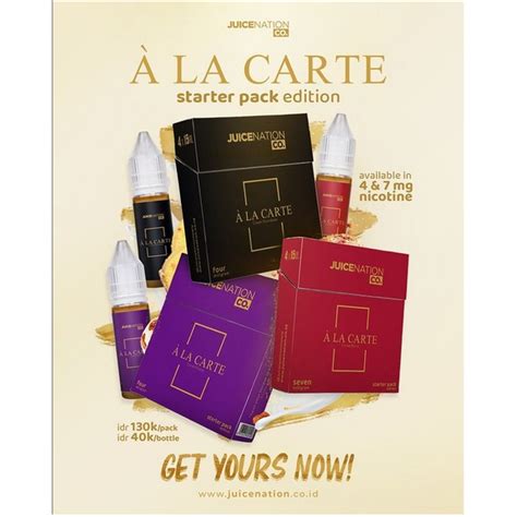 Jual A La Carte Starter Pack Edition X Ml Alacarte Red Cream Biscuit