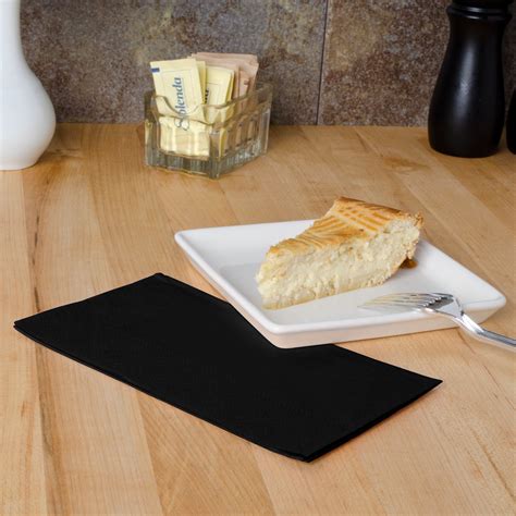 Black Paper Dinner Napkins 2 Ply 15 X 17 Hoffmaster 180513 125 Pack