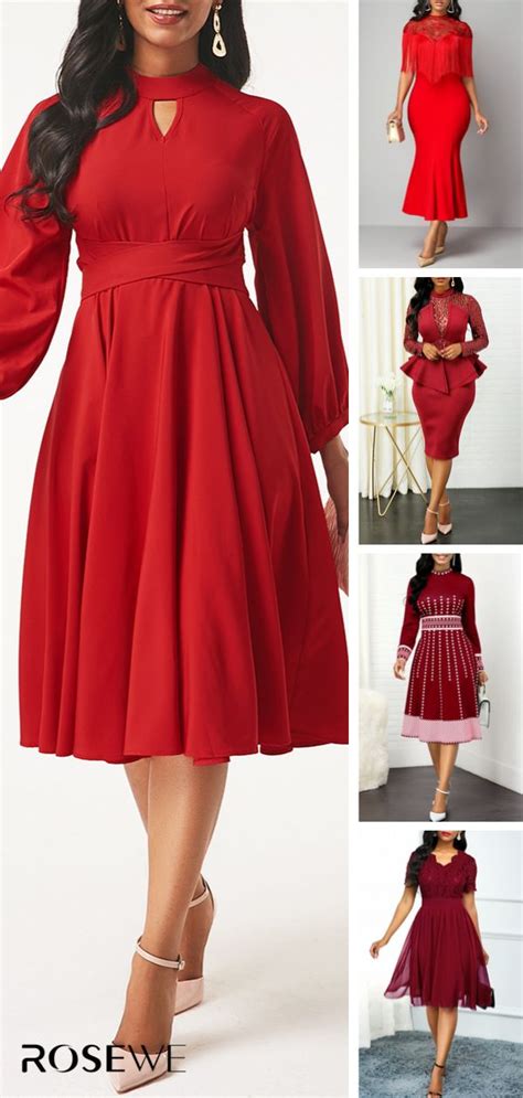 Nice Red Dress Hot Red Dress Nice Dresses Women S Fashion Dresses Modest Fashion Red Frock