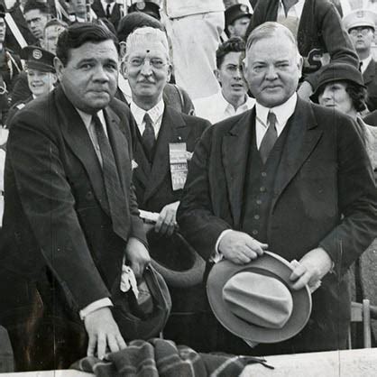 Herbert Hoover And Babe Ruth Hoover Heads