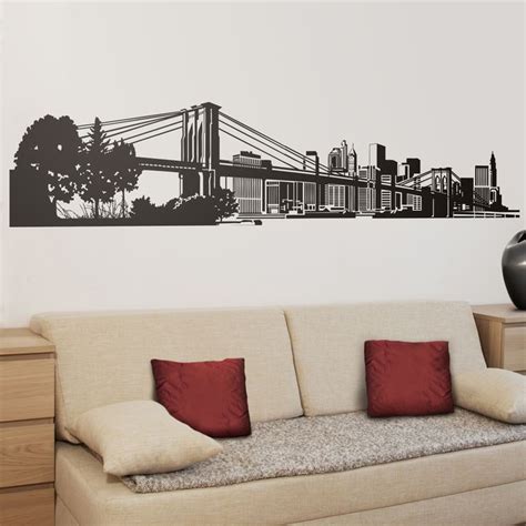 Skyline De Nueva York Vinilos Decorativos City Wall Stickers Wall