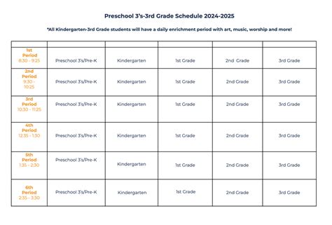 Class Schedules — Northpoint Classes