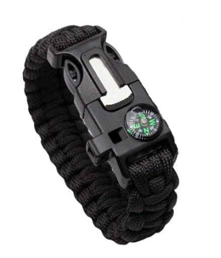 BRANSOLETKA SURVIVALOWA 5 W 1 PARACORD KRZESIWO BR 003 12096129888