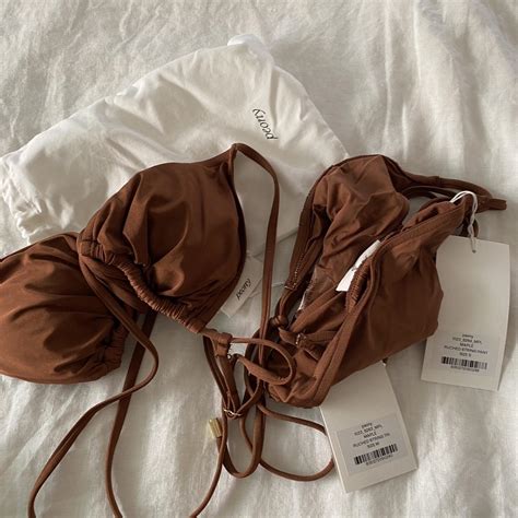 Peony Bikini Brand New Top Is M Bottoms Are Depop