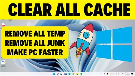 How To Clear ALL CACHE JUNK From Windows 11 Windows 10 YouTube