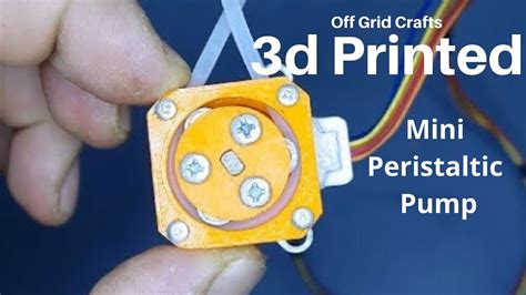 3d Printed Mini Peristaltic Pump Youtube