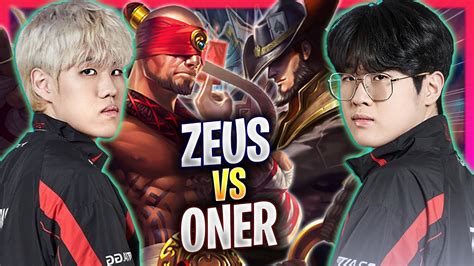 T Zeus Vs T Oner T Zeus Plays Twisted Fate Top Vs T Oner Lee Sin