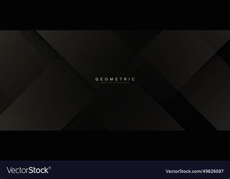 Black geometric rectangle pattern background Vector Image