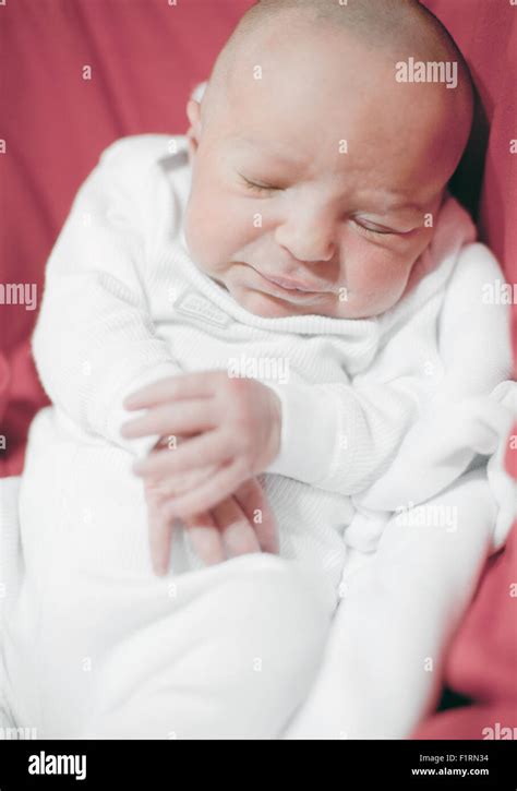 Cute Newborn Baby Girl Resting Stock Photo Alamy