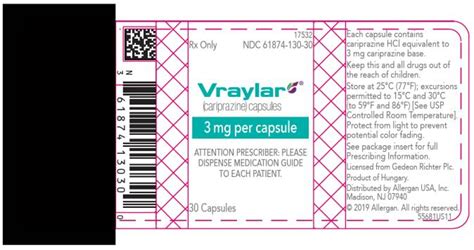 Vraylar Images Cariprazine Kit Oral