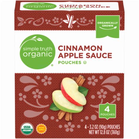 Simple Truth Organic® Cinnamon Applesauce Pouches 4 Ct 3 2 Oz Kroger