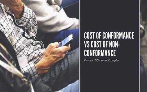 Cost Of Conformance Vs Cost Of Non Conformance Concept Examples