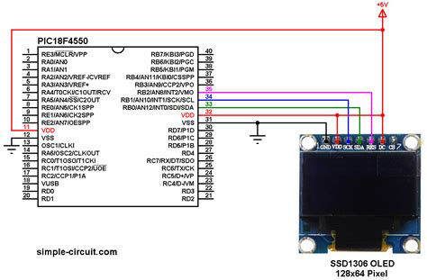 Interfacing Pic F With Ssd Oled Simple Circuit