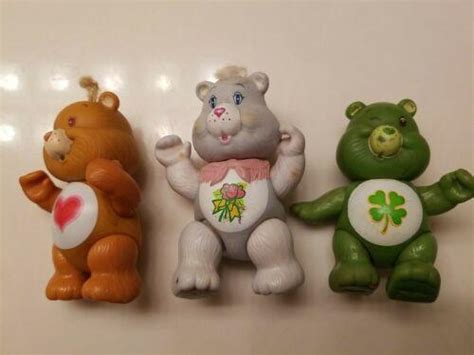 Vintage Care Bears Poseable Figures Tenderheart Good Luck And Grams