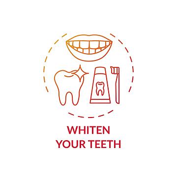 Whitening Teeth Concept Icon Line Contour Outline Vector Line Contour