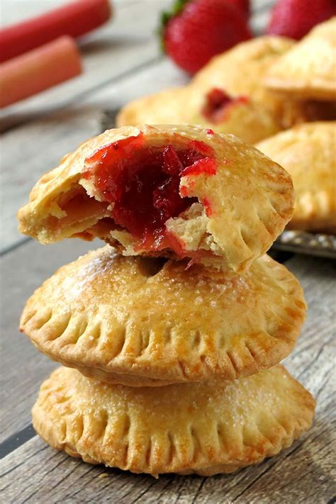 Strawberry Rhubarb Hand Pies Yummy Addiction