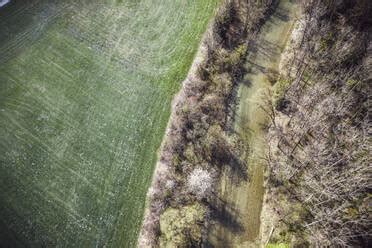 Germany Baden Wuerttemberg Aerial View Of Aichstrut Reservoir Empty