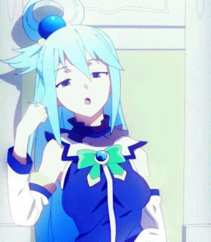 Konosuba Aqua GIF - Konosuba Aqua Bored - Discover & Share GIFs