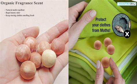 Mantraraj 12pc Natural Cedar Wood Balls Moth Repellent Anti Moth Cedar