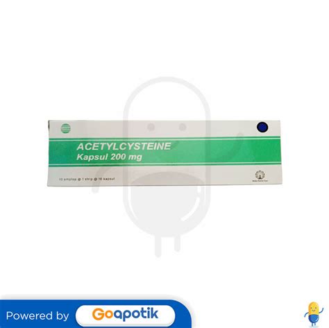 Acetylcysteine Mulia Farma Mg Box Kapsul Kegunaan Efek