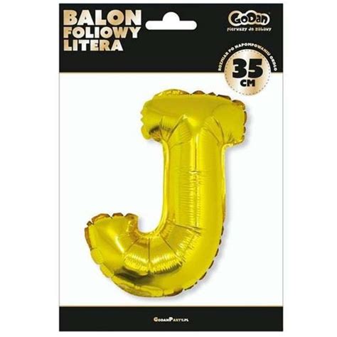 Balon Foliowy Litera J Z Oty Godan Ltr Arena Pl