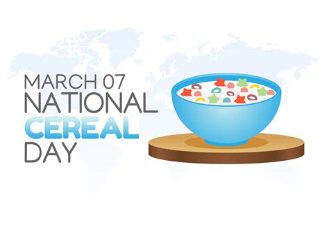 vector graphic of national cereal day good for national cereal day celebration. flat design ...