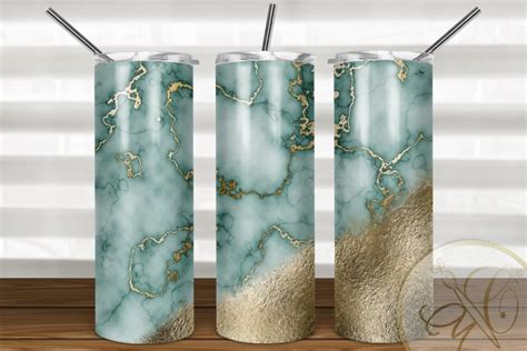 Turquoise Marble 2oz Skinny Tumbler Sublimation