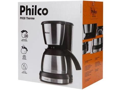 Cafeteira Elétrica Philco Ph30 Thermo 30 Xícaras Aço Cafeteiras