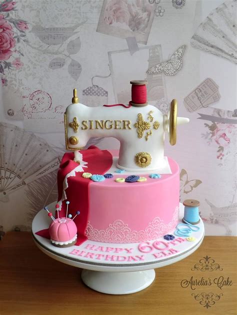 Singer Sewing Machine Cake Decorated Cake By Aurelia S Cakesdecor