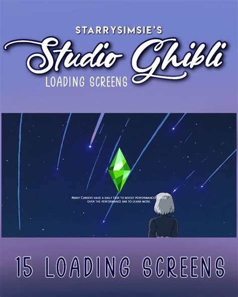 Studio Ghibli Loading Screens Starrysimsie Sims Studio Sims