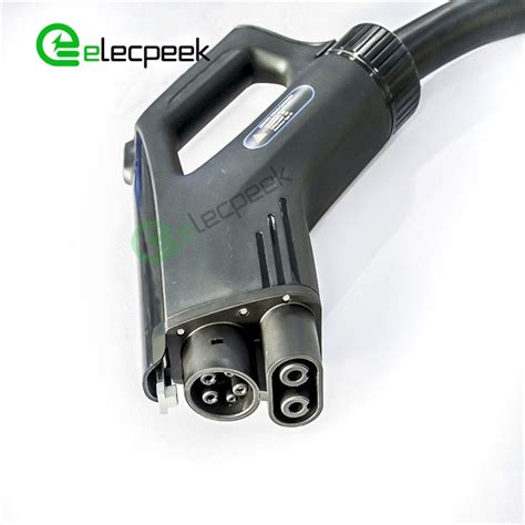 Iec Ccs Combo Single Phase Ev Car For Vehicle End Dc Charging Plug