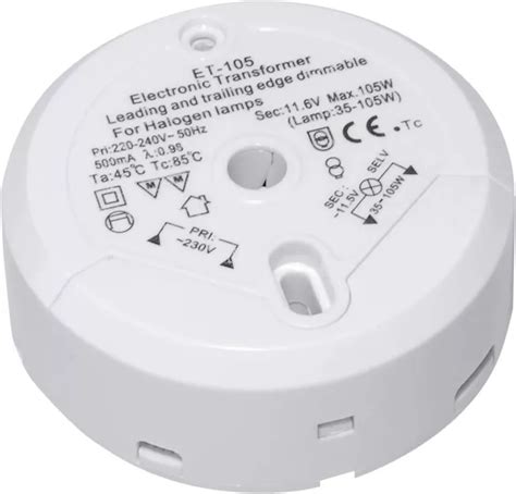 ÉLECTRONIQUE TRANSFORMATEUR 230 12V 35 105W Alimentation Lampe Dimmable