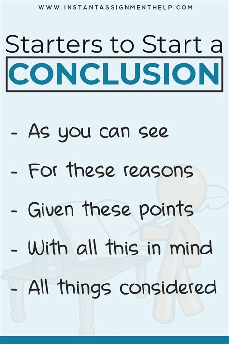 Conclusion sentence starters – Artofit