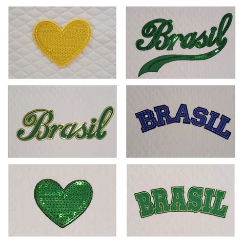 Copa Do Mundo Brasil Patch Aplique Bordado Termocolante Brasil Para