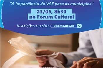 Prefeitura Municipal De Ub A Import Ncia Do Vaf Tema De Caf