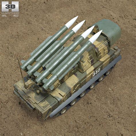 Buk M1 missile system 3D model - Military on Hum3D