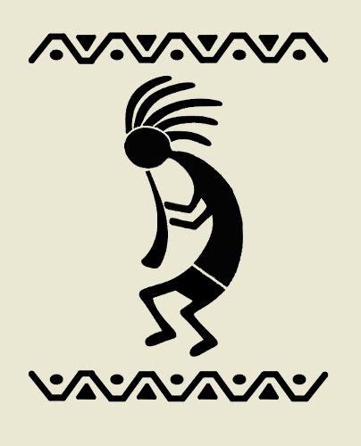 Kokopelli Stencil Western Southwestern Flute Border Template Paint Art