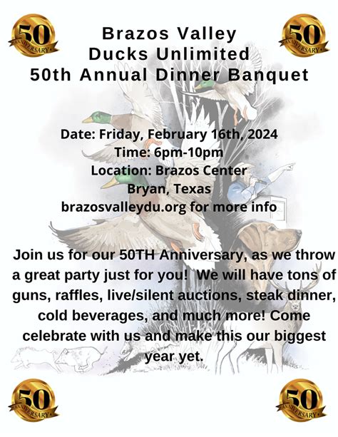 Brazos Valley Banquet (Bryan/College Station): Fri, Feb 16, 2024