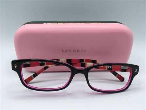 Kate Spade Lucyann Women S Black Frame Rectangular Eyeglasses 51mm Ebay